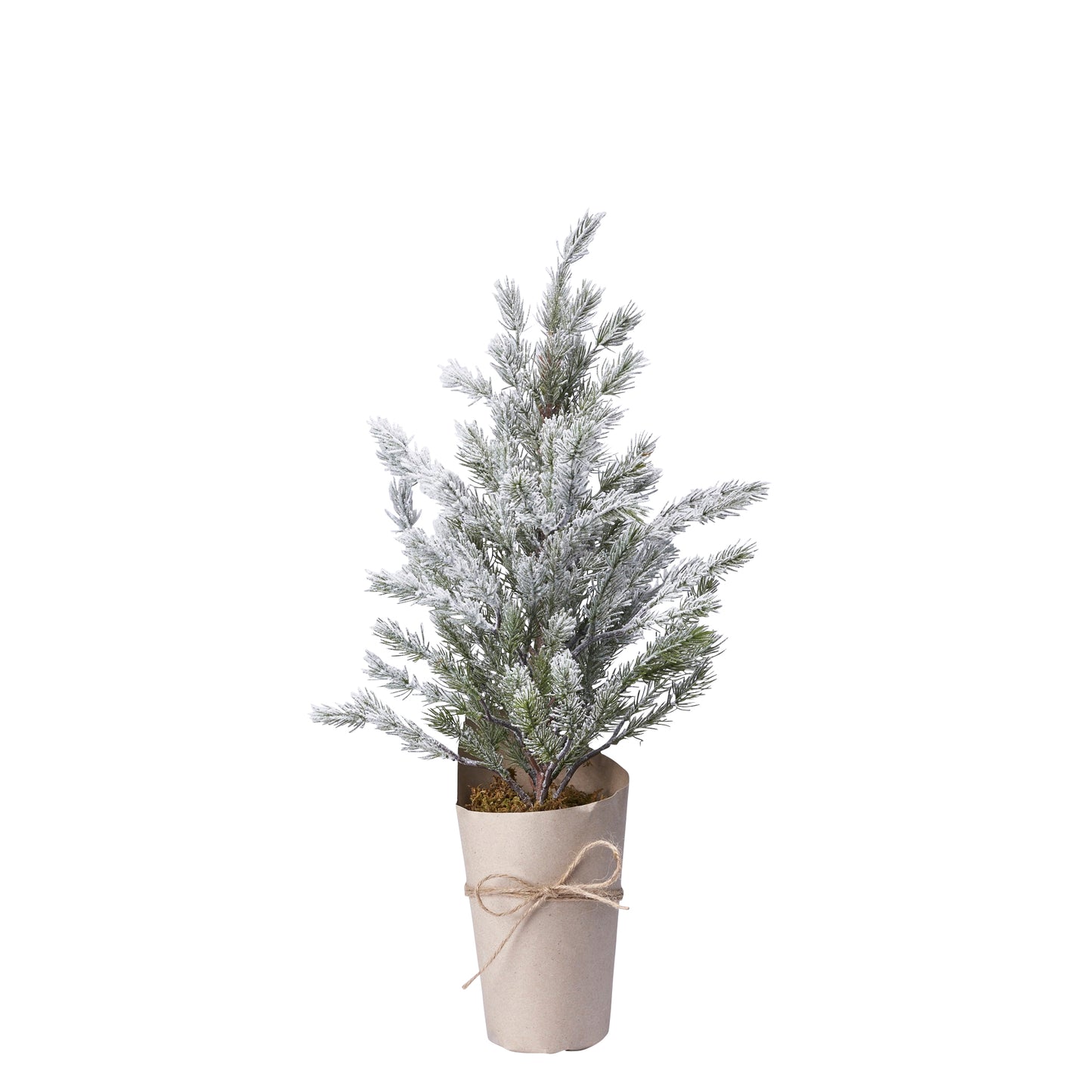 Light-up snowy Christmas tree, 57cm