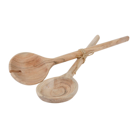 Wooden salad serving set of 2