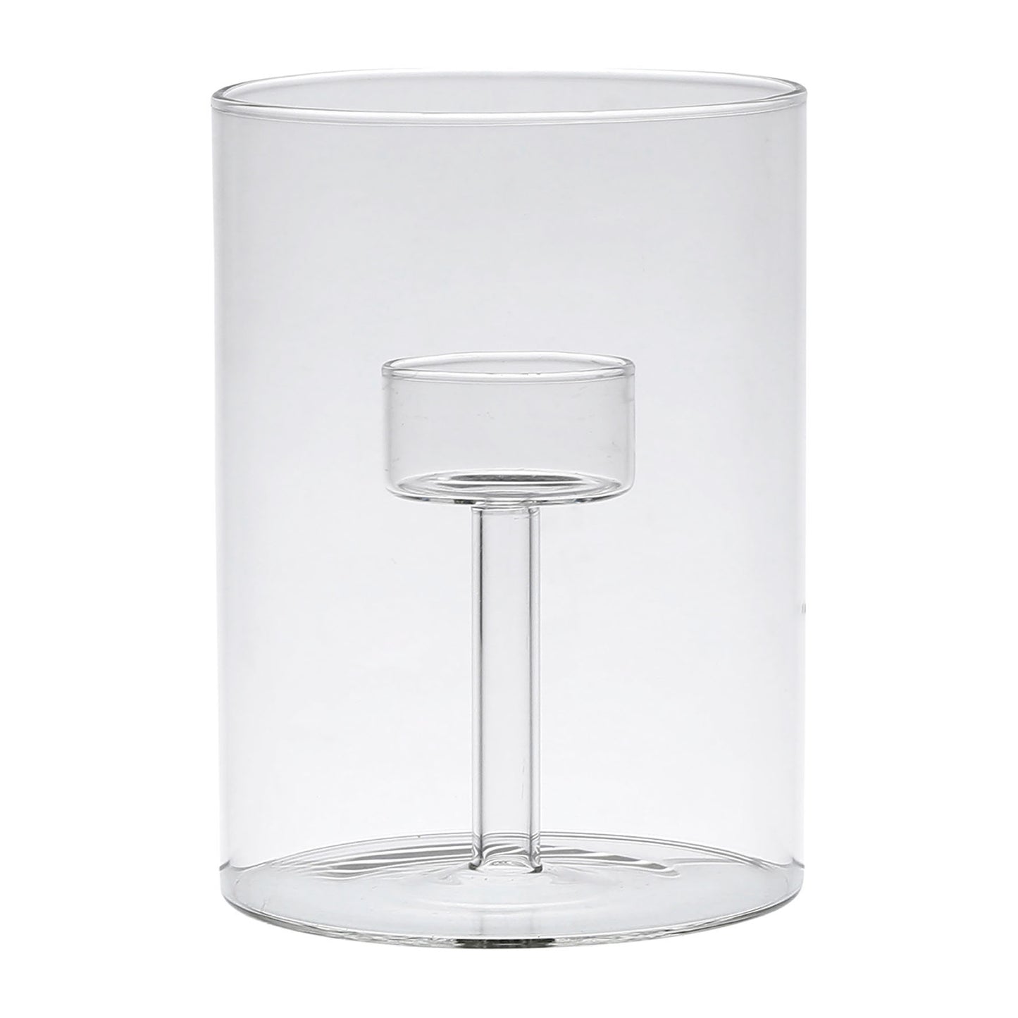Large glass tealight holder