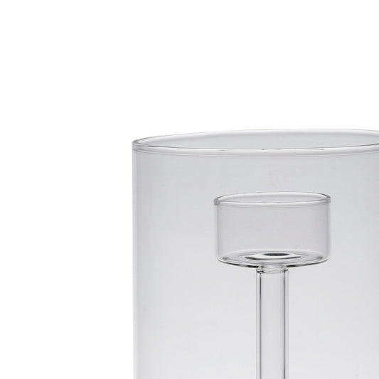 Medium glass tealight holder