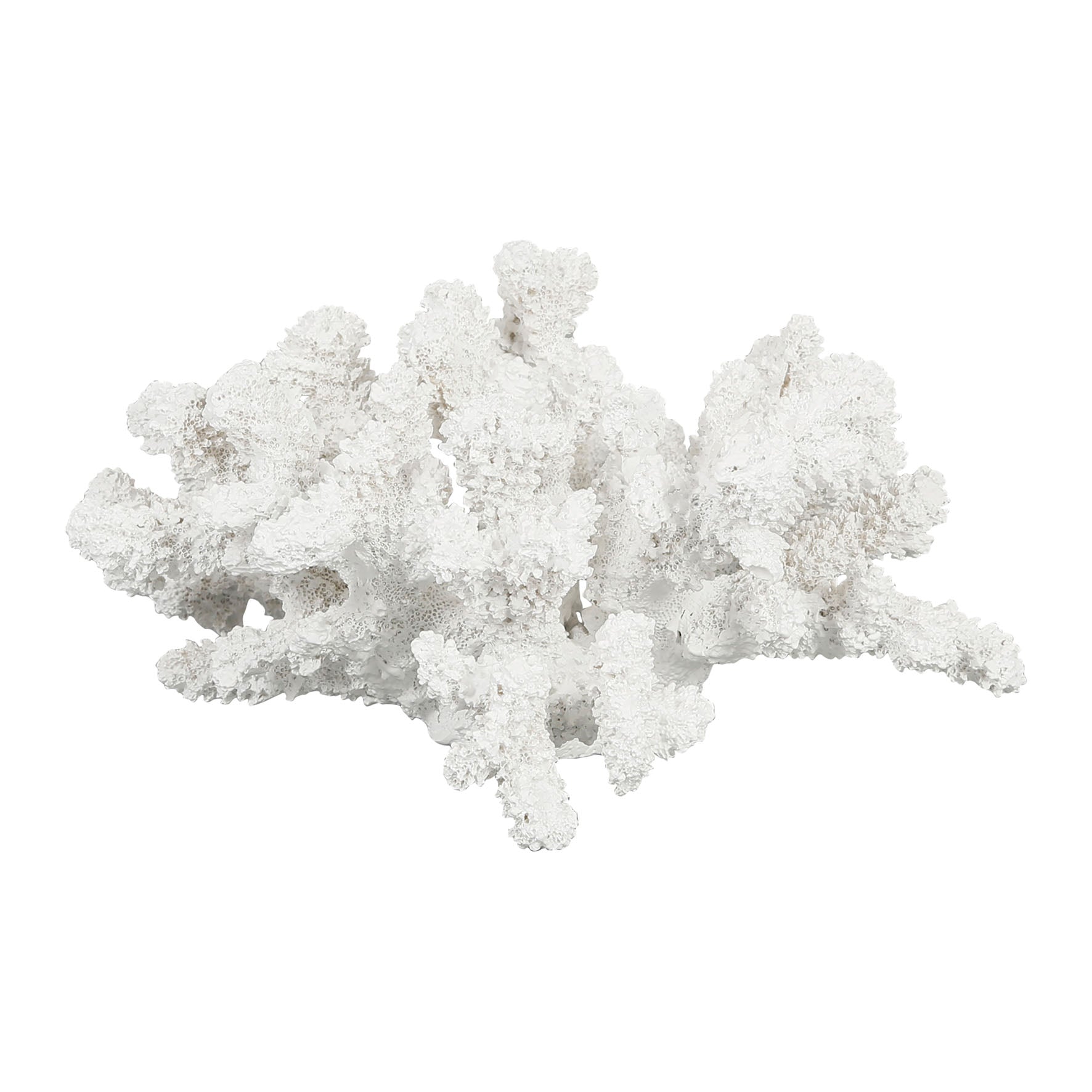 DecMode Blue & White, Polystone Coastal Coral Sculpture, 14L x 4W x 16H