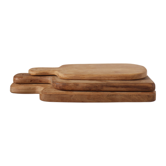 Natural teak cutting board