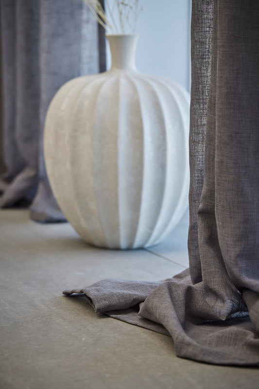 Handmade decorative scalloped vase