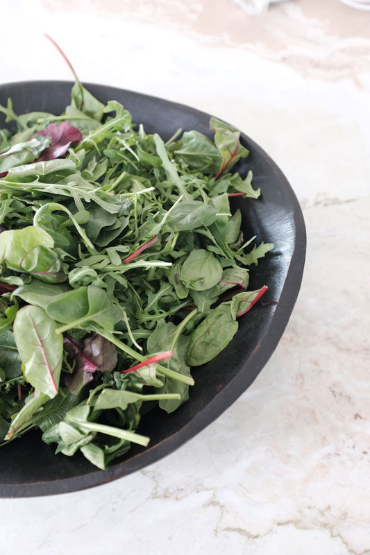 Vintage Indian black wood bowl