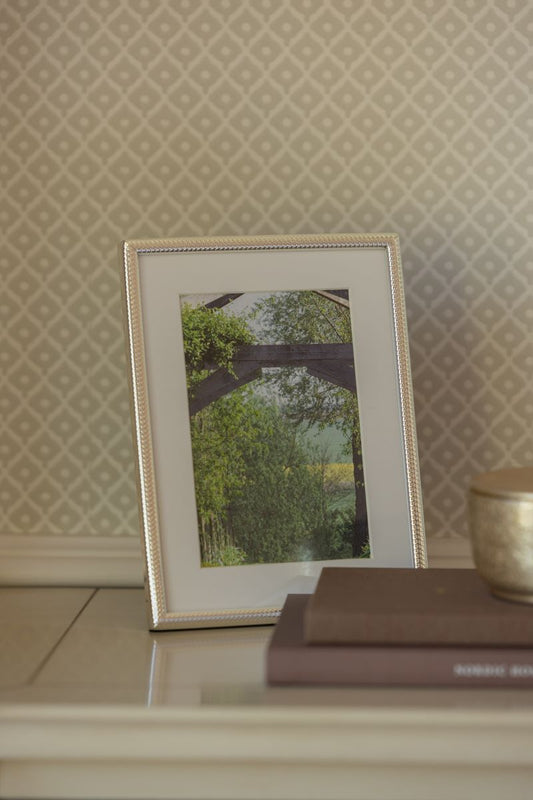 Silver picture frame, 10x15cm