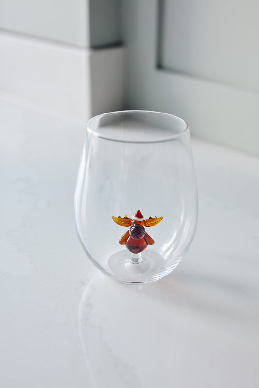 Reindeer Glass Tumbler