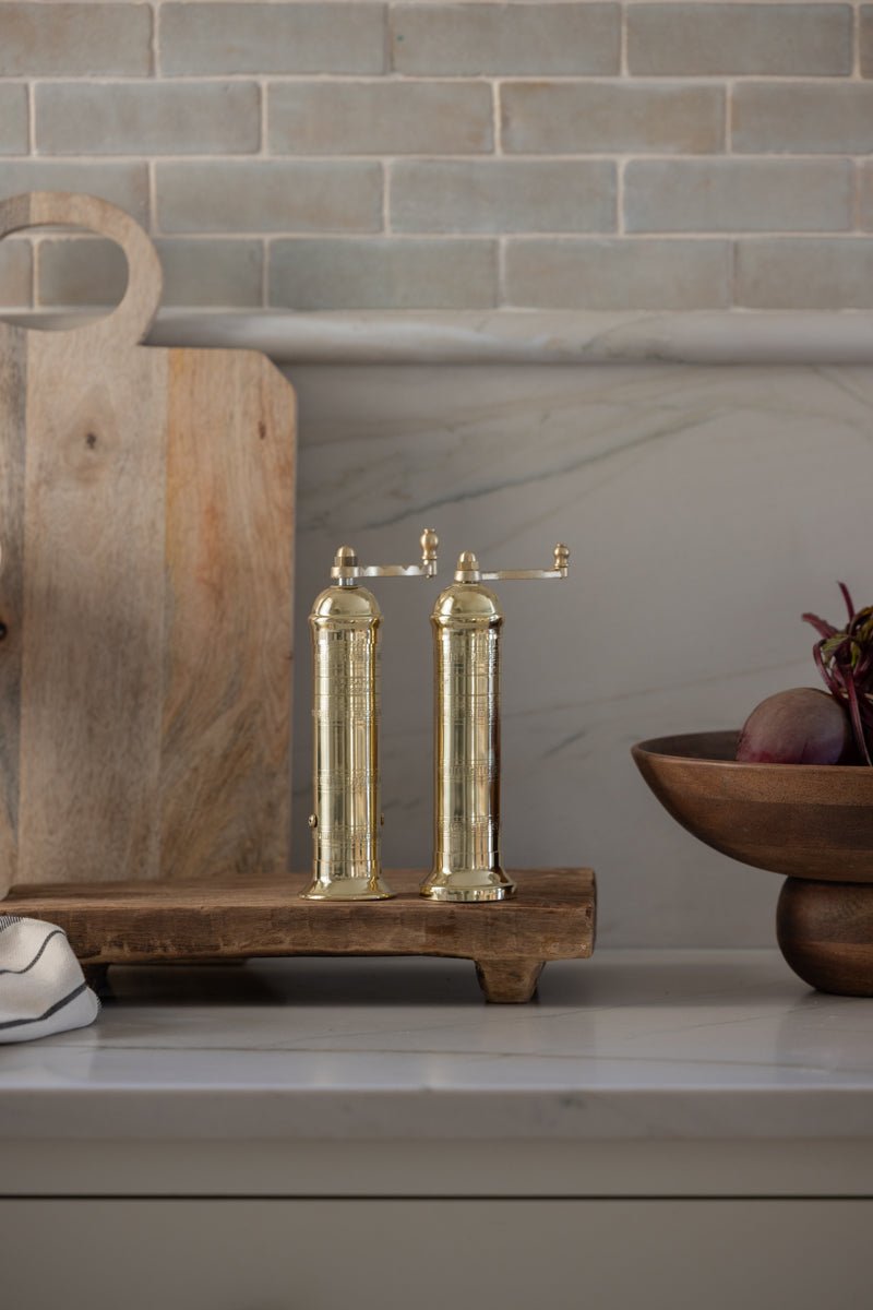 Brass salt mill