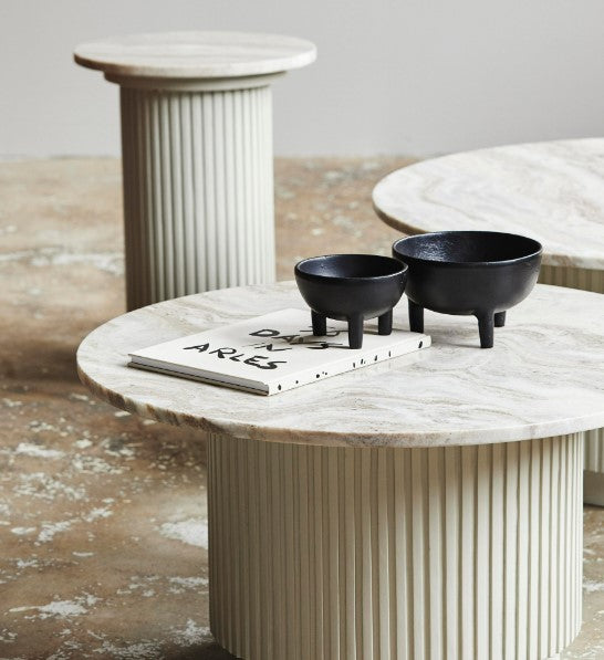 Black bowl with three legs