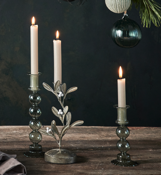 Silver Branch Candleholder Small