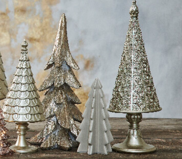 Silver Christmas tree, 29cm
