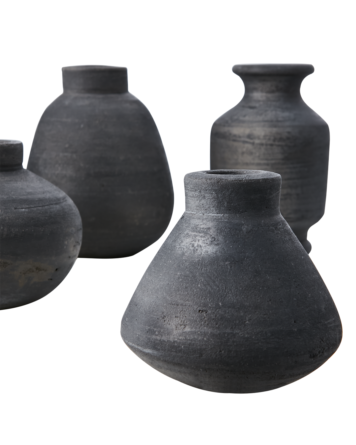 Set of 6 small pots- Various sizes