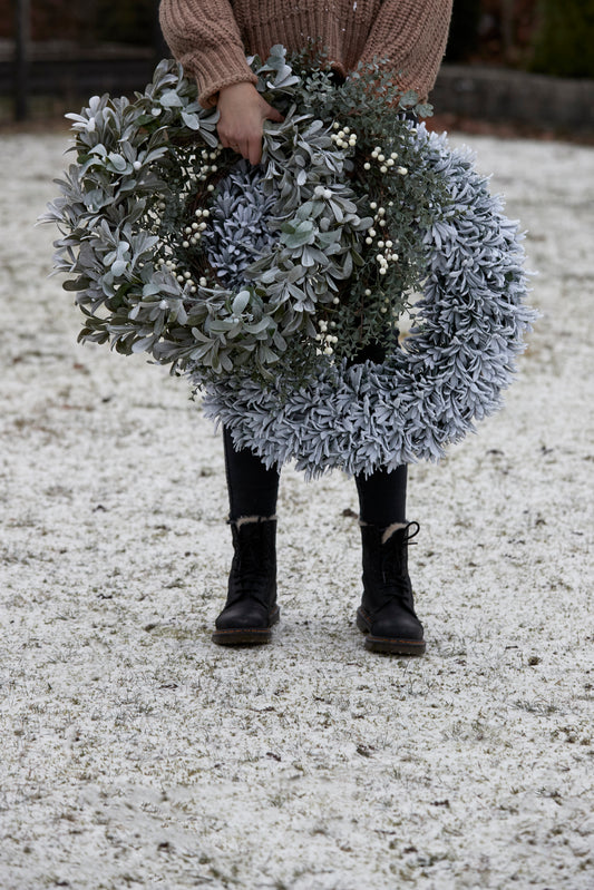 Festive Eucalyptus 50cm Wreath