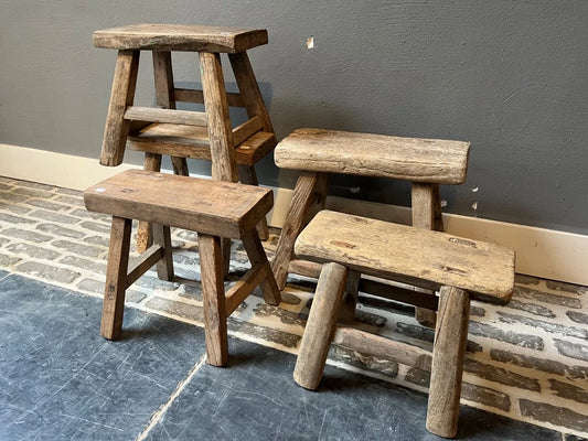 Gaia Vintage Mini Wood Stool