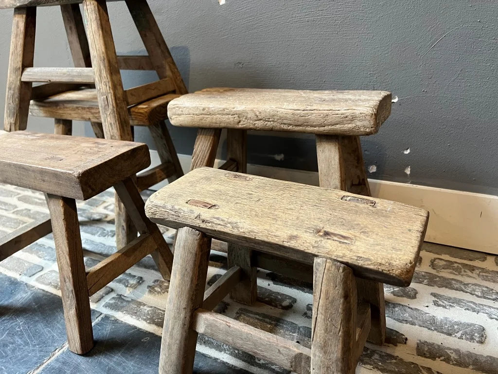 Gaia Vintage Mini Wood Stool