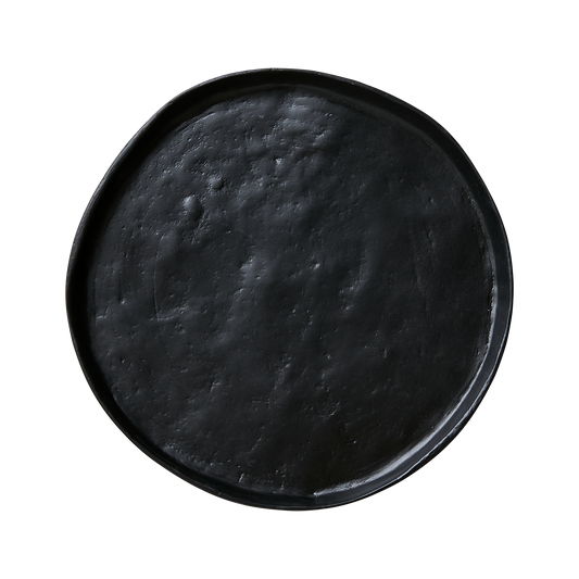 Raven Black Round Tray