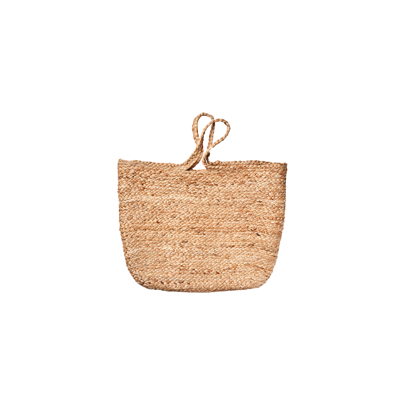 Jute carry-all tote bag, natural
