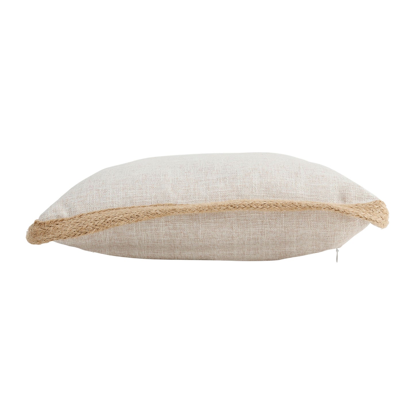 Jute bordered cushion, 45x45cm