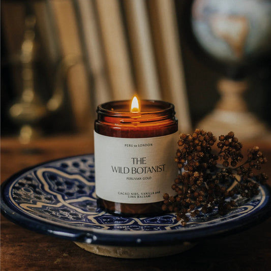 Peruvian Gold - Cacao nibs, vanilla & lima balsam scented candle