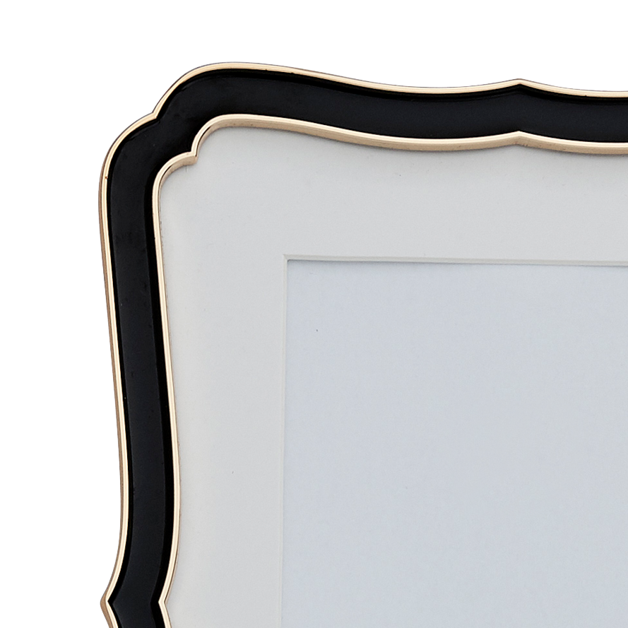Black decorative picture frame, 10x15cm