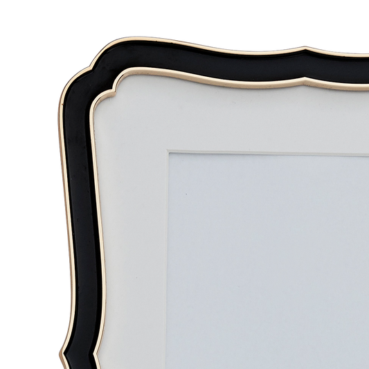 Black decorative picture frame, 10x15cm