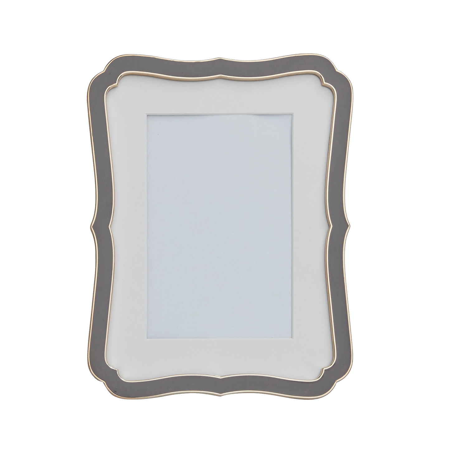 Grey decorative picture frame, 10x15cm