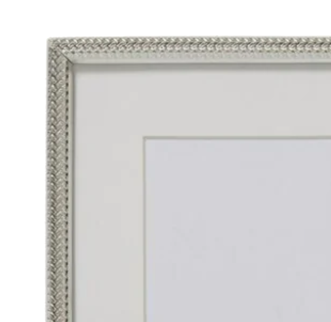 Silver picture frame, 10x15cm