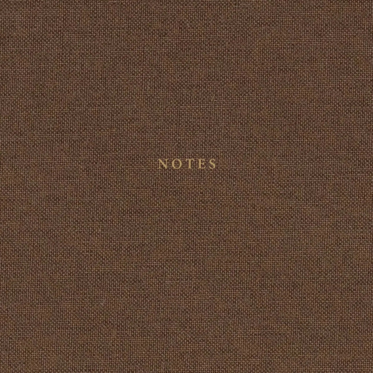 Chocolate linen hardcover blank A5 notebook