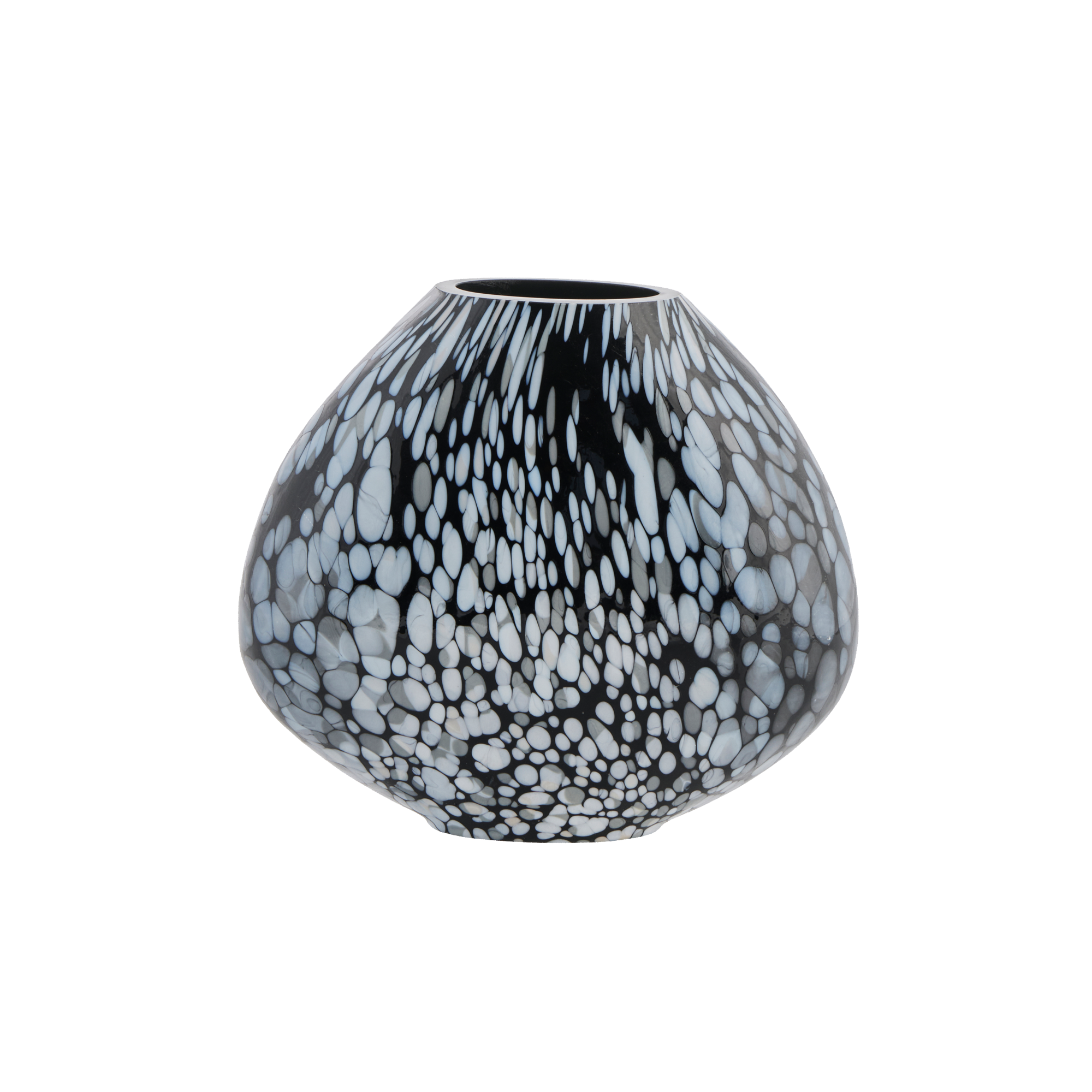 Small Patterned Glass Vase Black Dwell By Eilish Rickard Interiors 9356