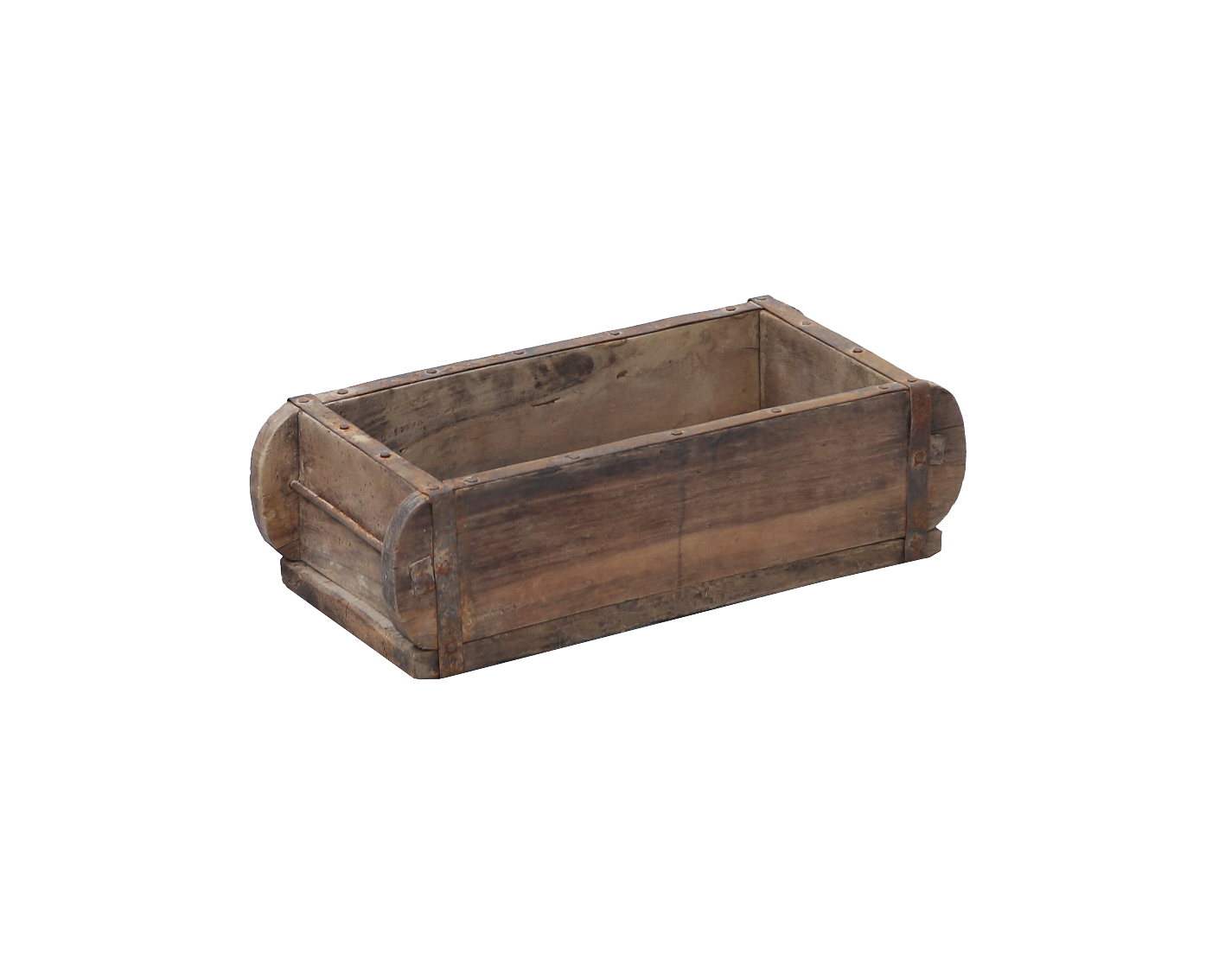 Vintage Indian wood brick mould box