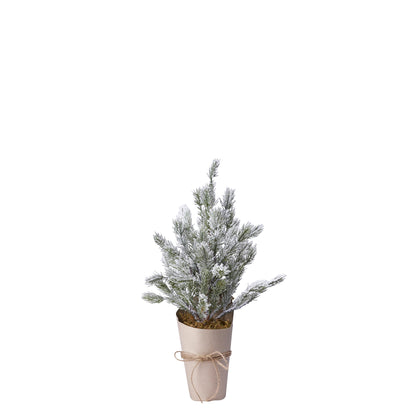 Light-up Snowy Christmas Tree 44cm