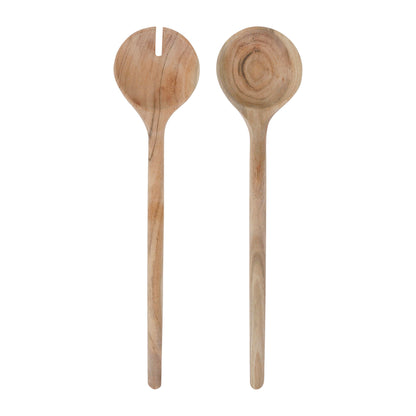 Wooden salad serving set of 2