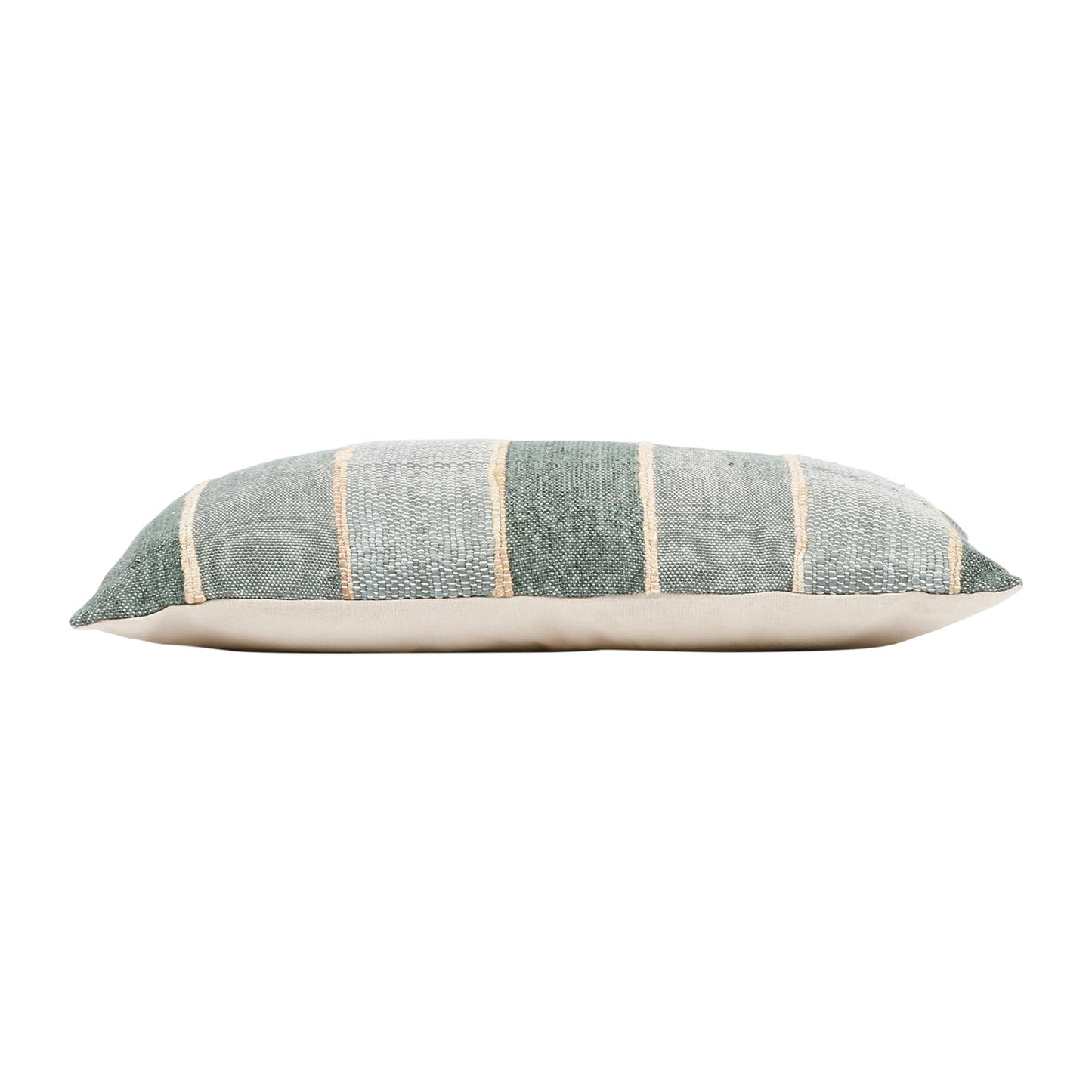 Beach house striped cotton bolster cushion, 50x30cm