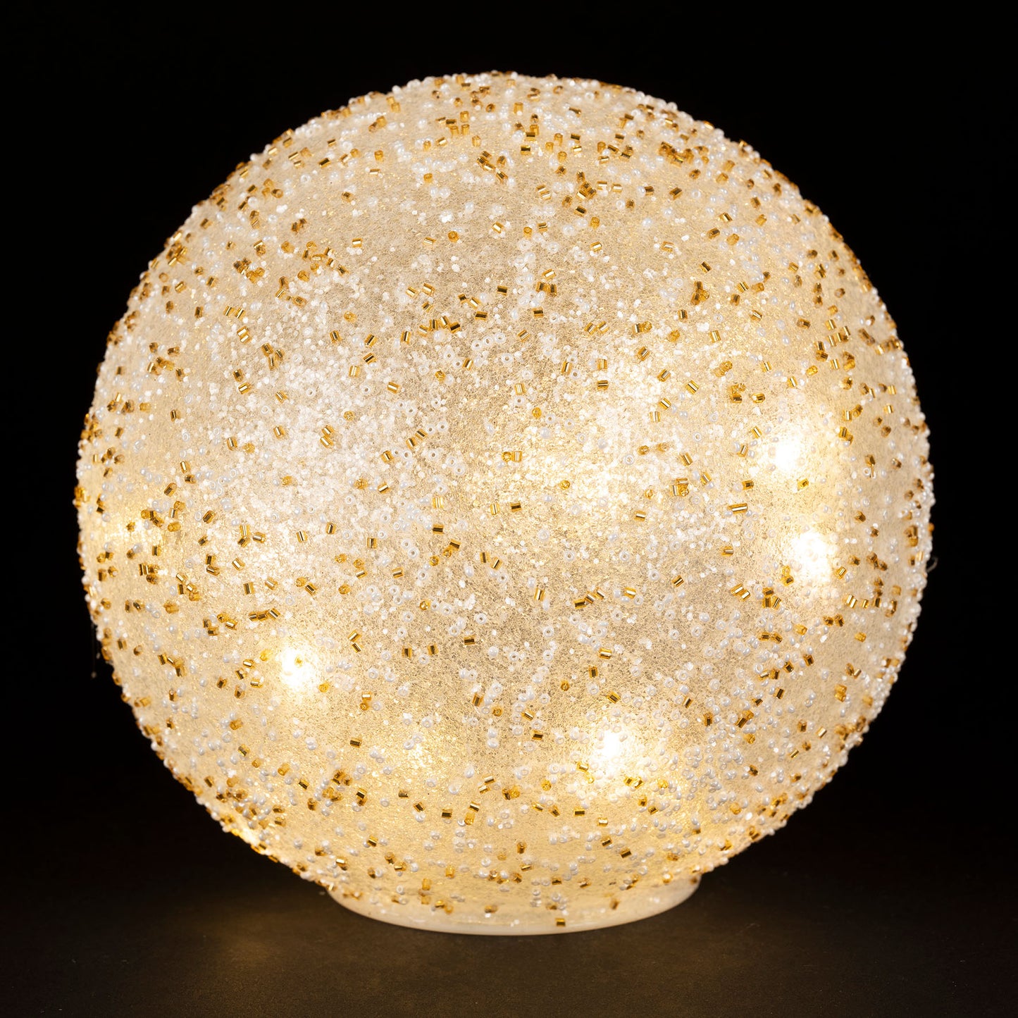 LED sparkling gold sphere - Large