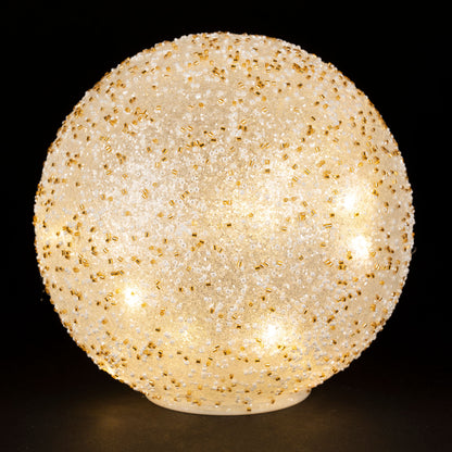 LED Sparkling Gold Sphere Large