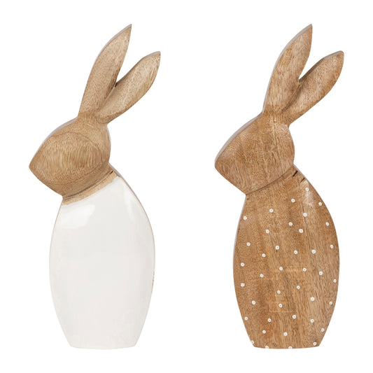 Decorative pair of rabbits