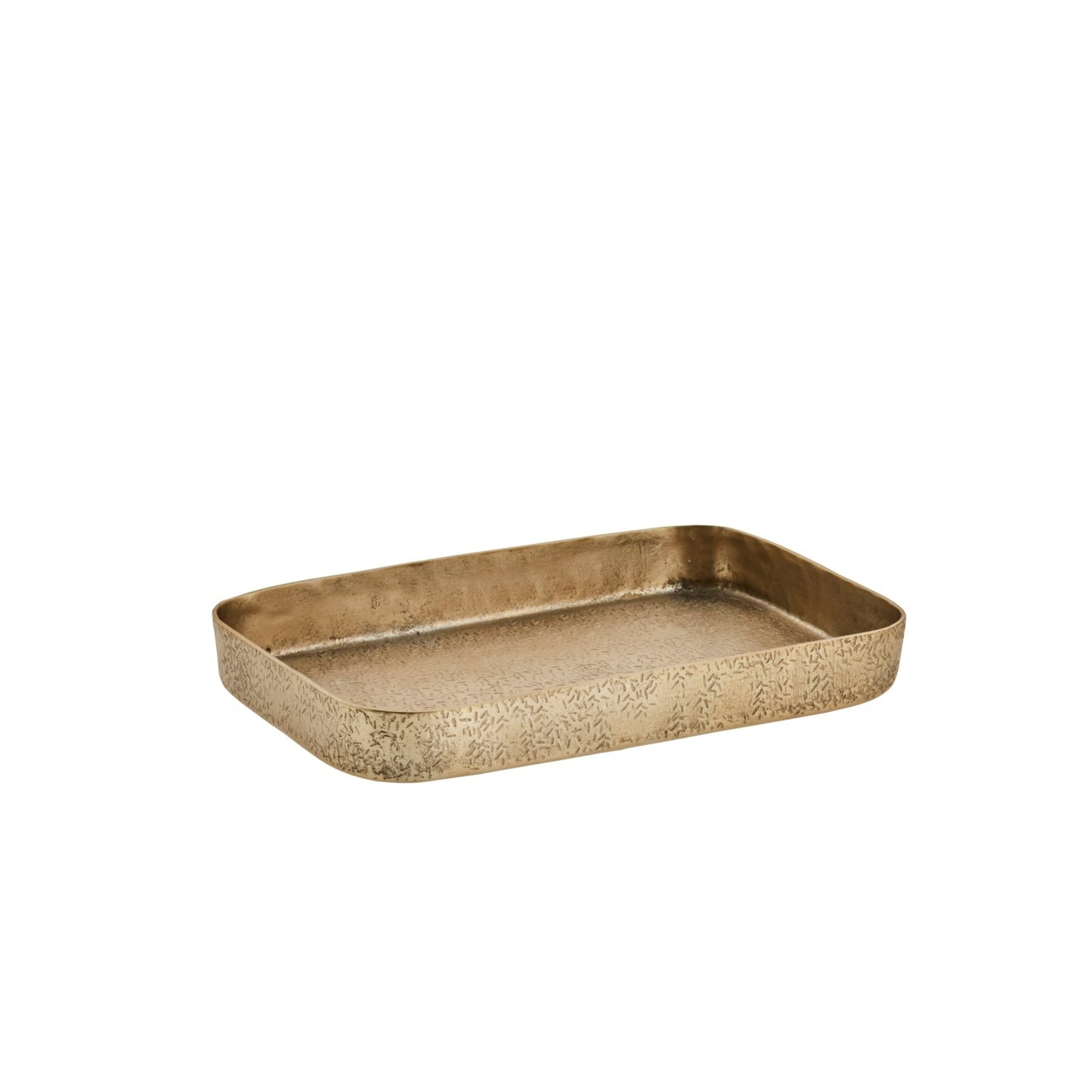 Small hammered gold decorative tray