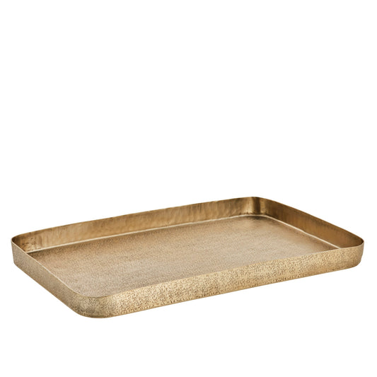 Hammered gold decorative tray