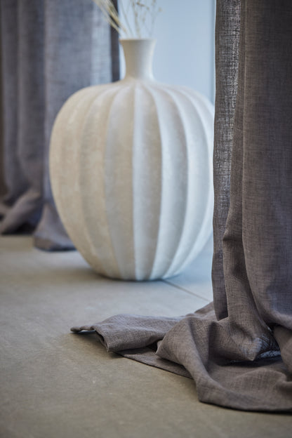 Handmade decorative scalloped vase