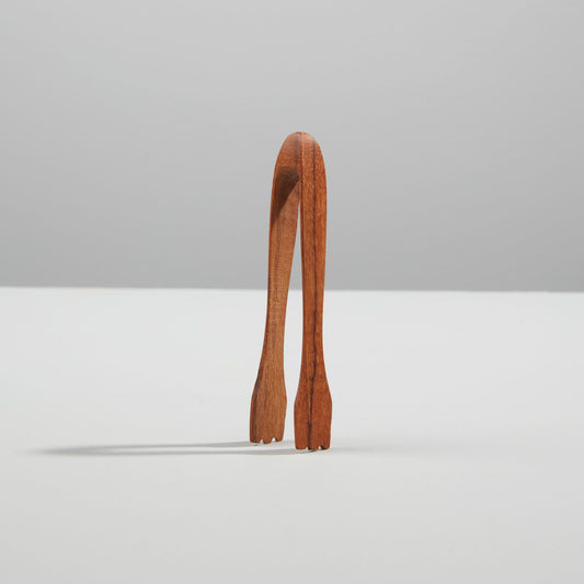 Mini Teak Ice Tongs