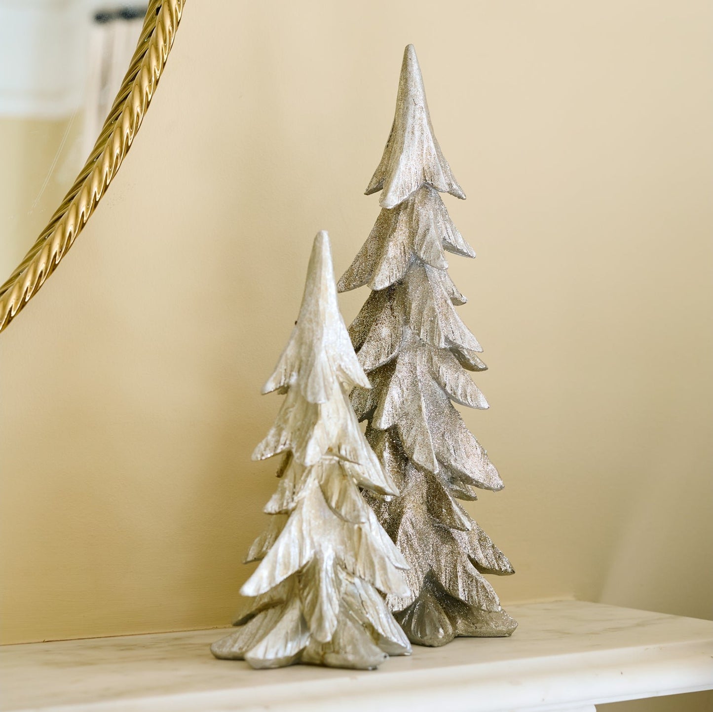 Silver Christmas tree, 29cm