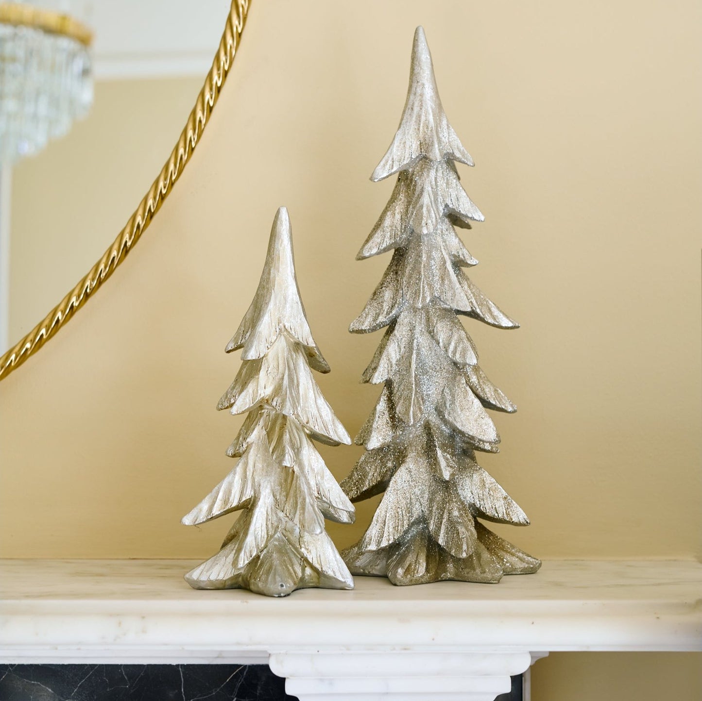 Silver Christmas tree, 44cm