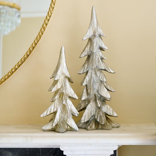 Silver Christmas tree, 29cm