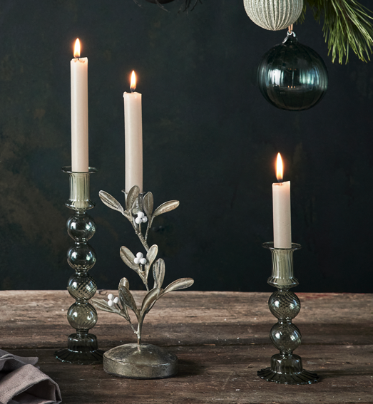 Silver branch candleholder, small