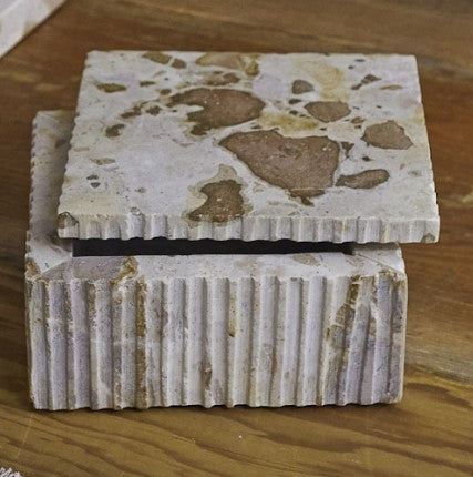 Small marble box with lid