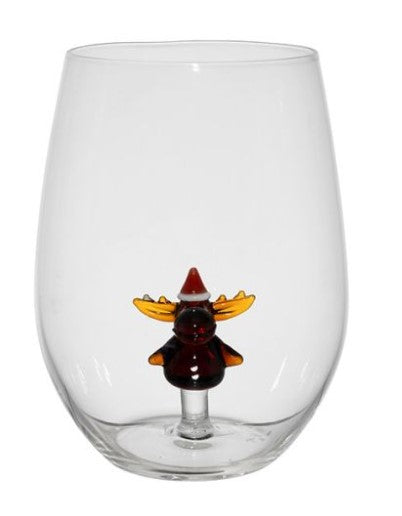 Reindeer Glass Tumbler