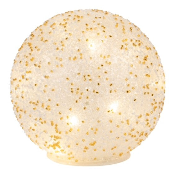 LED sparkling gold sphere - Medium