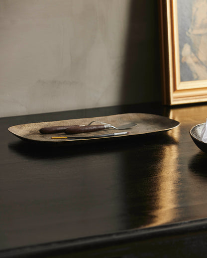 Antique look decorative tray