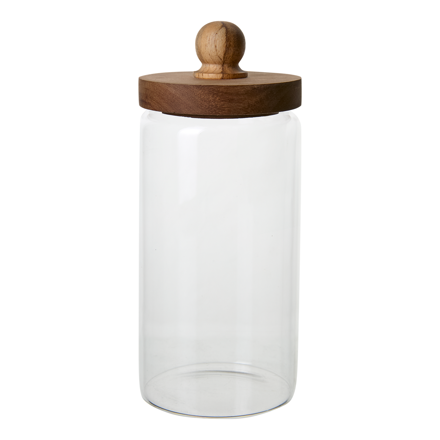 Aeris Glass Storage Jar with Wooden Lid