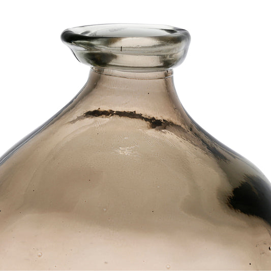 Esme Smoky Recycled Glass Vase