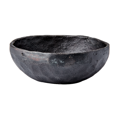 Forma Set of 3 Black Iron Bowls